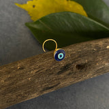 Evil Eye Gold Plated Nose Pin