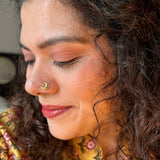 ⁠Chandrika Gold Plated Nose Pin