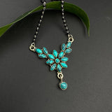 Turq Floral Mangalsutra