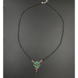 Emerald Flower Mangalsutra
