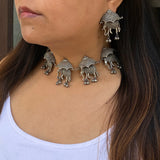Royal Elephant Choker & Earrings