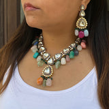 Polki Queen Necklace & Earrings