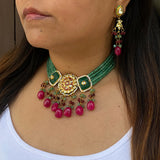 Rajwada Choker & Earrings