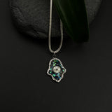Mosaic Hamsa Pendant