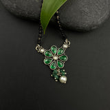 Emerald With Pearl Bead Mangalsutra