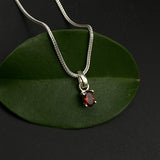 Oval Garnet Pendant