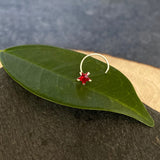 Garnet Star Nose Pin