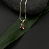 Round Garnet Pendant