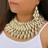 Beach Vibes Shell Necklace & Earrings