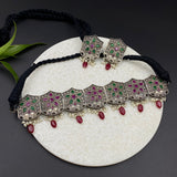 Emerald & Ruby Choker Set