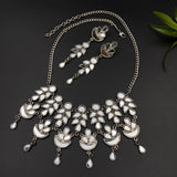 Abstract Mirror Necklace & Earrings