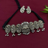 Peacock Choker with Stones