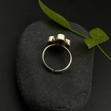 Lapis & Coral Toe Ring (single)
