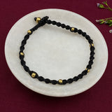 Brass Beads & Macrame Anklet