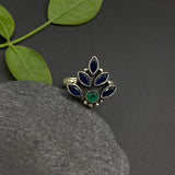 Sapphire & Emerald Toe Ring (single)