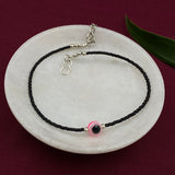 Neon Pink Evil Eye Anklet