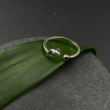 Ruby Dolphin Toe Ring (single)