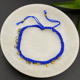 Blue Thread Sequins Bracelet