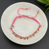 Pink Gold Sequins Bracelet