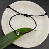Crystal Quartz Black Thread Bracelet
