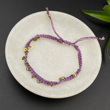 Purple Gold Sequins Bracelet