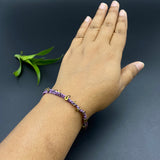 Purple Gold Sequins Bracelet