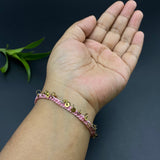 Powder Pink Gold Sequins Bracelet