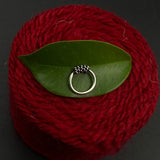 Tiny Silver String Ring