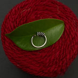 Tiny Silver String Ring