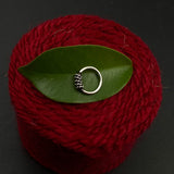 Tiny Silver String Ring