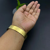 Hammered Brass Wrist Cuff (gold)