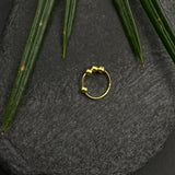 Tiny Gold Beads Ring (8mm)