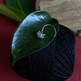 Zircon Leaf Nose Pin