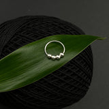 Silver Beads Nose Ring