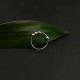 Trio Silver Beads Ring