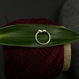Tiny Silver Beads Ring (small)