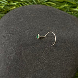 Green Dot Nose Pin