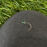 Green Dot Nose Pin