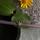 Black With Zircon Butterfly