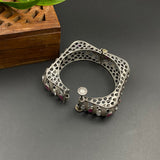 Square Bangle (Ruby & Zircon)