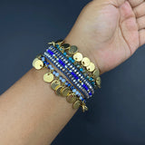 Blue Hue Tri Bracelet