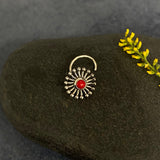 Red Dandelion Nose Pin
