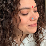 Cutest Turquoise Nose Pin (Gold Plated)