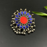 Blue & Red Afghani Ring
