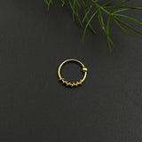 Gold Plated Spiral Nose Ring