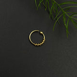 Gold Plated Spiral Nose Ring