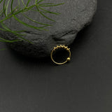Gold Plated Spiral Nose Ring