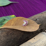 Ruby Moon Nose Pin