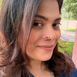 Ruby Parrot Nose Pin