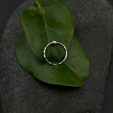 Silver Cut work Nose Ring